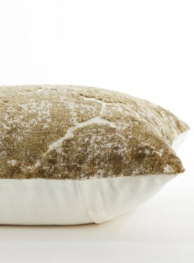 Sierkussen Groen Wit Vierkant