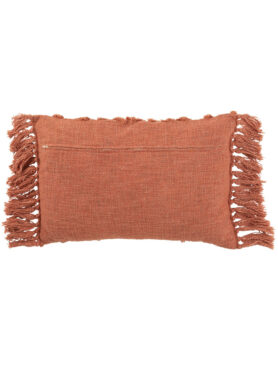 Sierkussen Terracotta Bruin Met Kwastjes