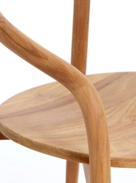 Teakhouten Eetkamerstoel Bruin Naturel Kleur