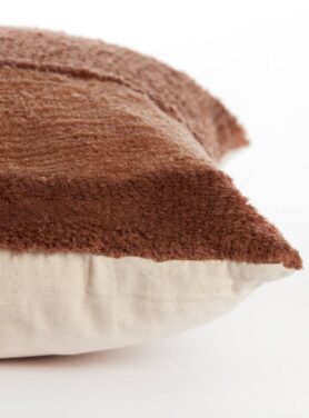 Terra Kleur Sierkussen Zand Bruin Vierkant