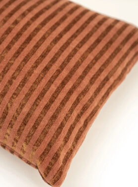 Terracotta Kleur Gestreept Sierkussen Rood Bruin Roest