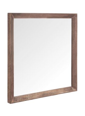 Vierkante Spiegel Met Houten Randen