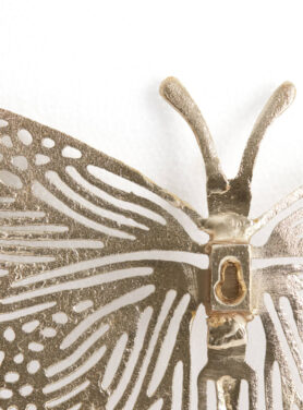 Wandornament Goud Vlinder Metaal