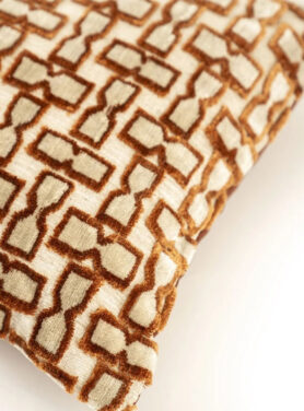 Zandloper Patroon Sierkussen Met Beige Tinten