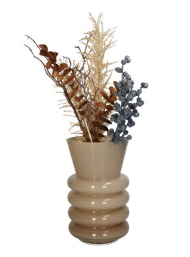 Beige Vaas Met Droogbloemen Erin