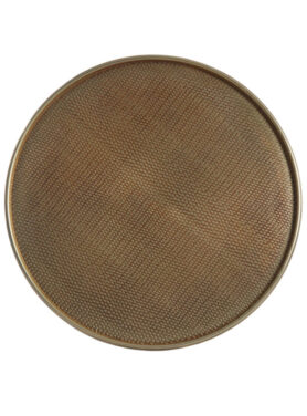 Goud Rond Dienblad Met Relief