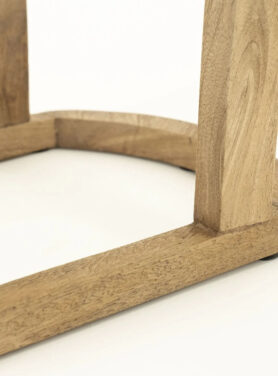 Houten Poten Bijzettafel Naturel Kleur