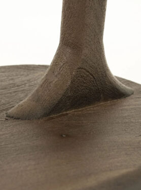 Houtnerf Bijzettafeltje Voor Bij De Bank Bruin