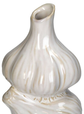 Smalle Bovenkant Vaas Wit Garlic