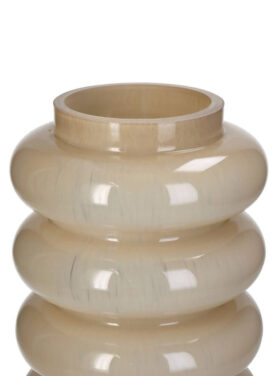 Vaas Beige Bolle Randen Glas