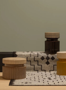 Bijzettafels Rond Bruintinten