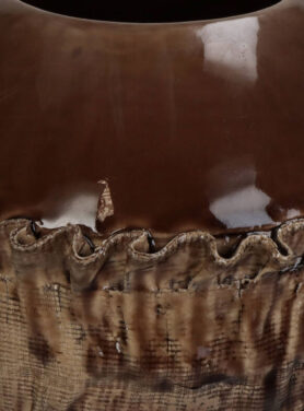 Detail Bruine Vaas Boomschors