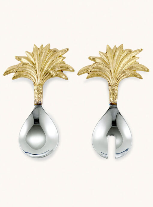 Doing goods Goud Met Zilveren Slaset In Vorm Van Gouden Palmboom