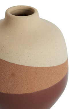 Keramieken Terra Kleur Vaas Rond